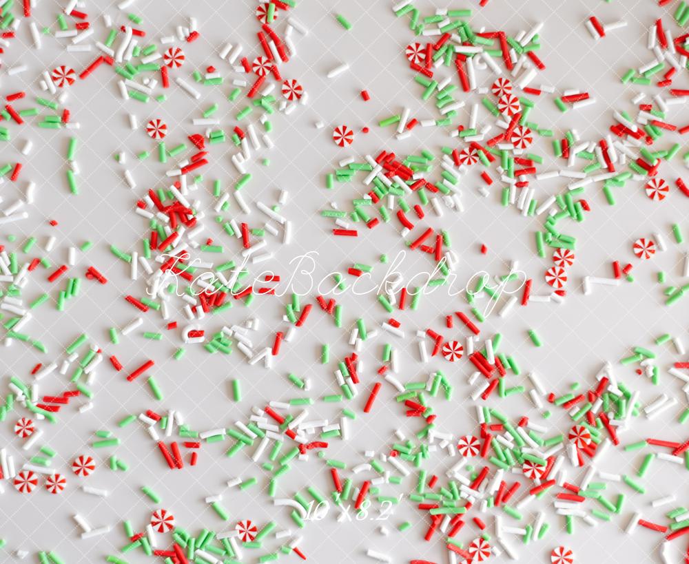 Kate Weihnachten Süßigkeiten Sprinkles Boden Hintergrund Entworfen von Mini MakeBelieve - Kate Backdrop.de
