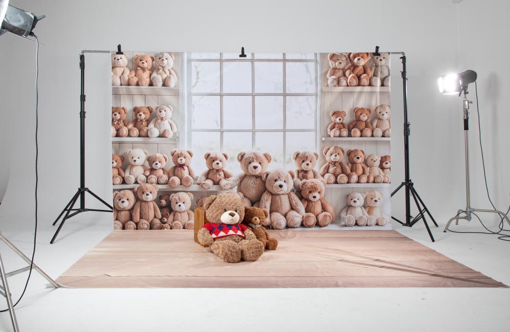 Kate Kinder Teddybären Regal Neutral Hintergrund Entworfen von Emetselch