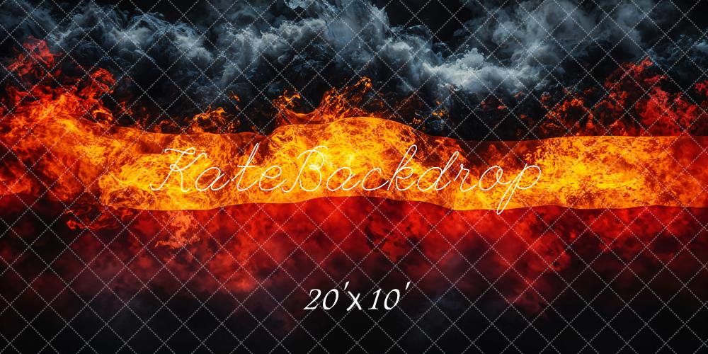 Kate Deutsche Flagge Nationalfeiertag Sport Flamme Hintergrund entworfen von Chain Photography - Kate Backdrop.de