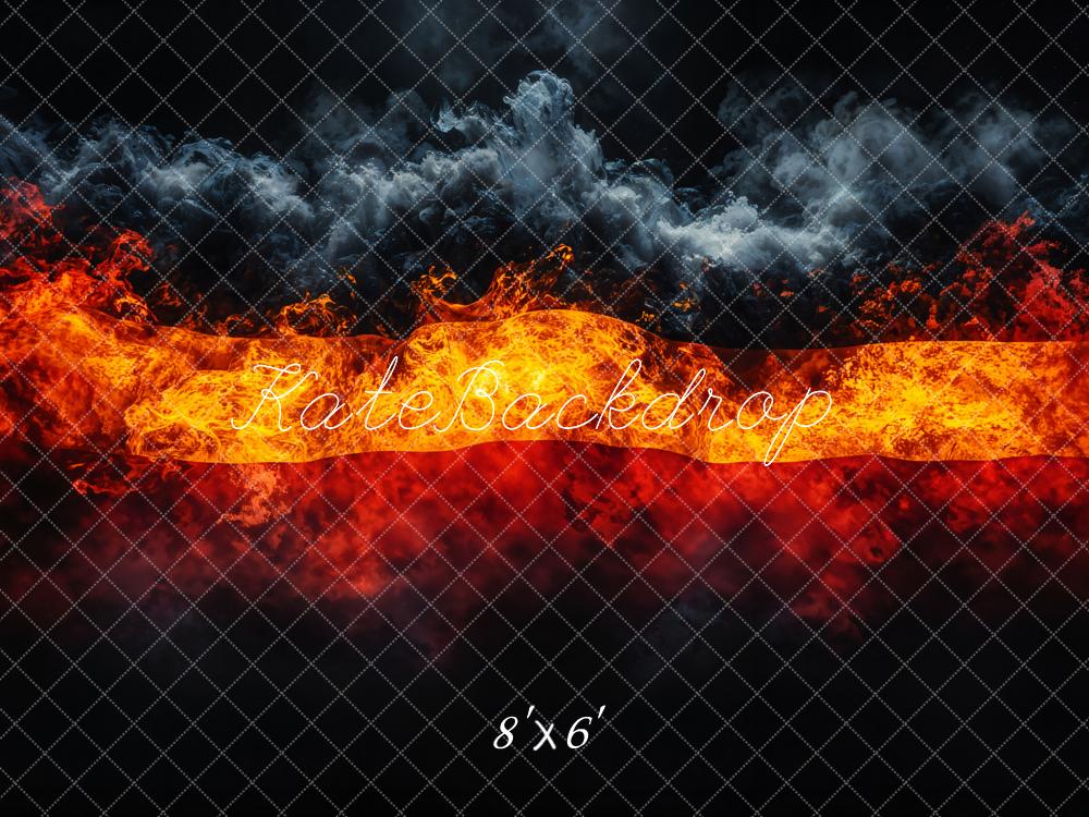 Kate Deutsche Flagge Nationalfeiertag Sport Flamme Hintergrund entworfen von Chain Photography - Kate Backdrop.de