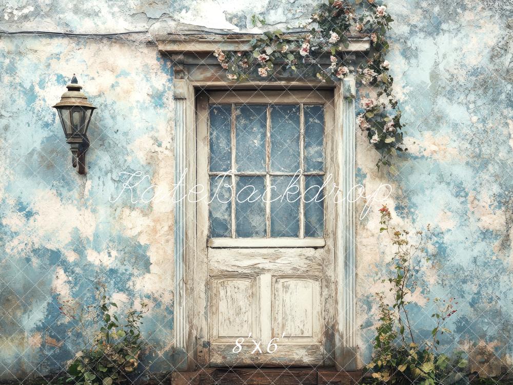 Kate Vintage Wand Shabby Tür Blumen Hintergrund entworfen von Lidia Redekopp
