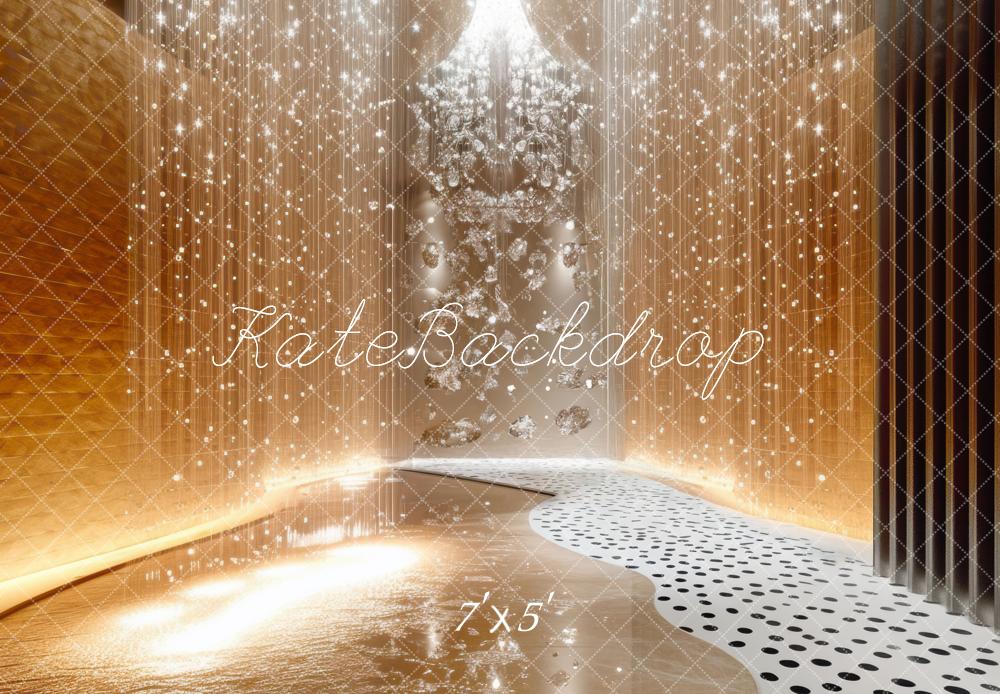 ⚡Blitzangebote #2-Kate Mode Luxus Interieur Elegant Glitzernde Lichter Hintergrund - Kate Backdrop.de