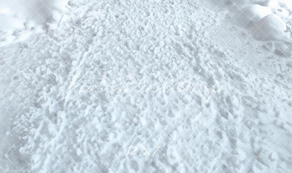 Kate Winterweißer Schnee Vinyl Hintergrund Boden