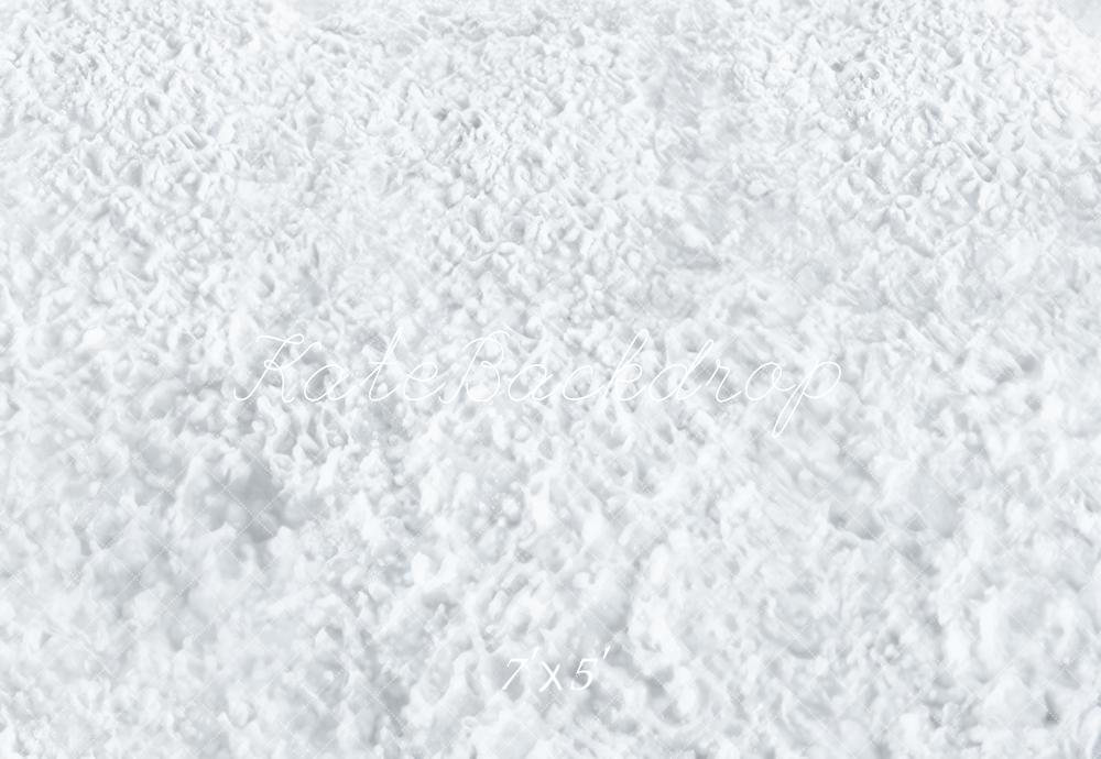 Kate Winterweiße Schneetextur Vinyl Hintergrund Boden
