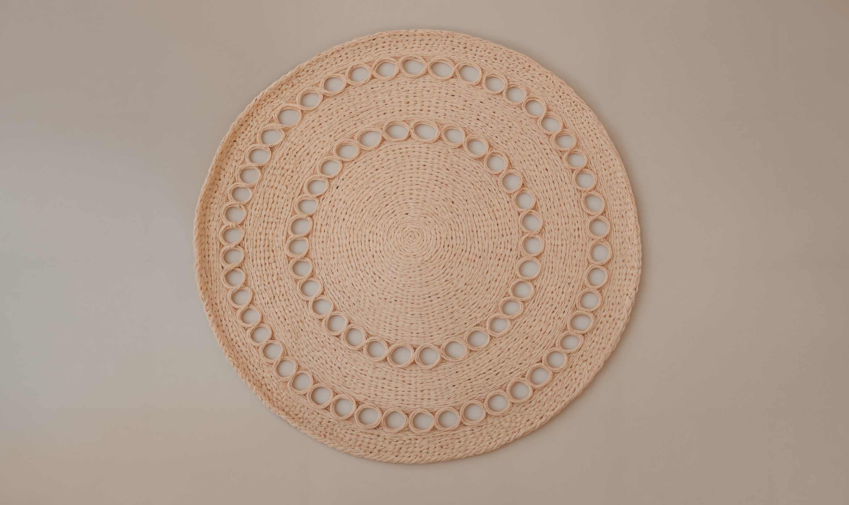 Kate Boho Rattan Teppich Beige Boden Vinyl Hintergrund - Kate Backdrop.de