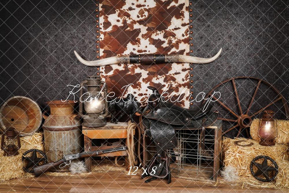 Kate Kuchen Smash Wilder Westen Fleece Hintergrund Entworfen von Arica Kirby - Kate Backdrop.de