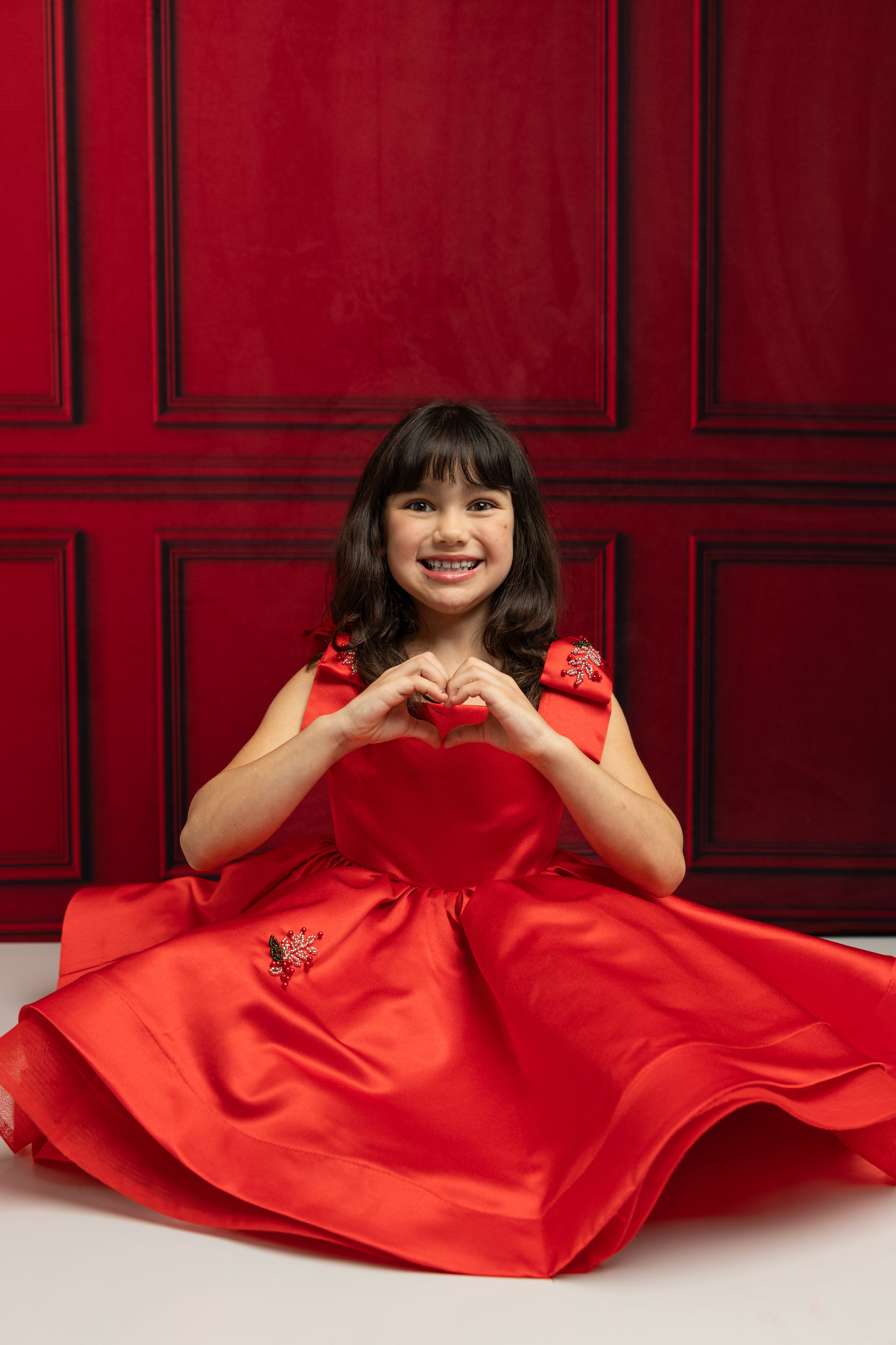 ⚡Flash Sale-Kate Rote Schleife Kinderkleid für Fotografie - Kate Backdrop.de