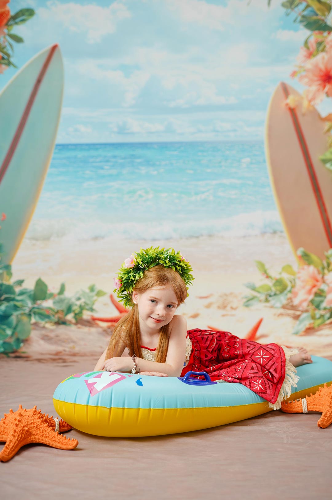 Kate Summer rot und weiß Beach Photo Kit - Kate Backdrop.de