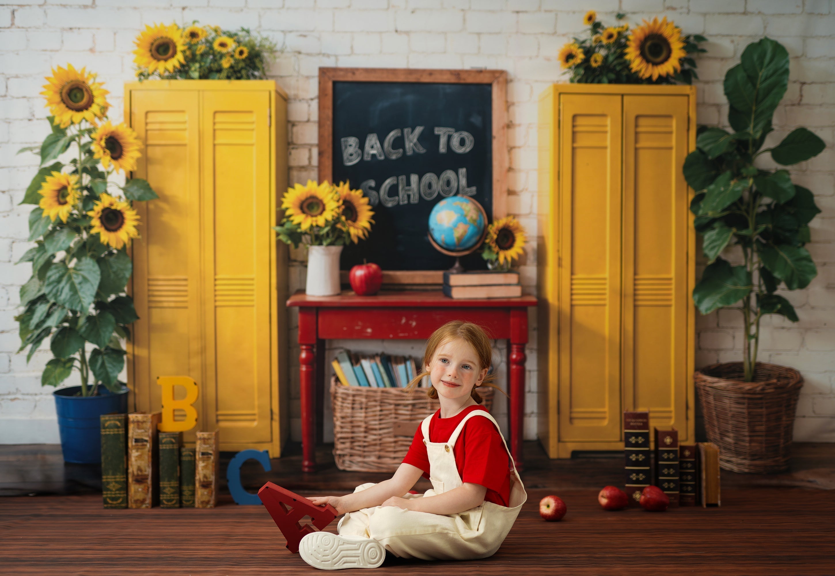 Kate Zurück zu Schule Schultafel ABC Foto Kit