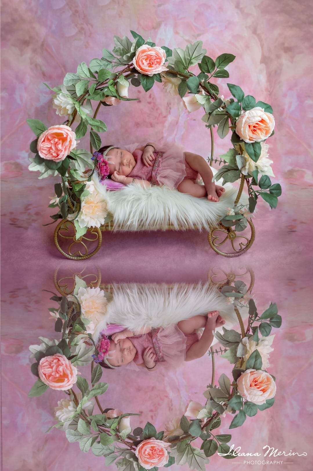 Kate Fine Art verschwommene Blumen rosa Hintergrund von GQ