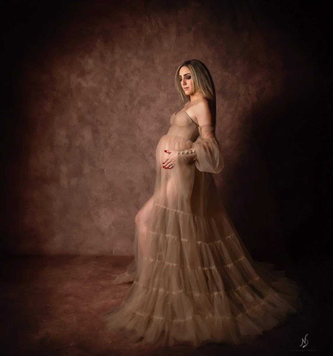 Kate Sexy Tüll Mutterschafts-Fotoshooting Kleid - Kate Backdrop.de