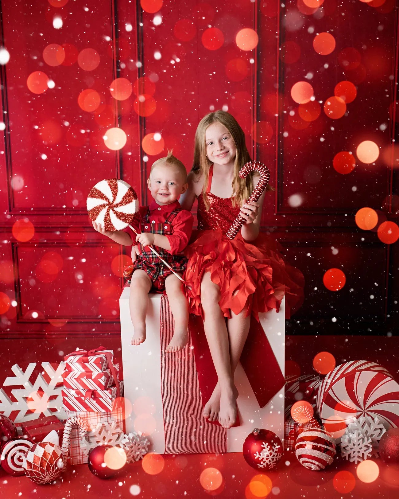 Kate Rot Vintage Wand Fleece Hintergrund - Kate Backdrop.de