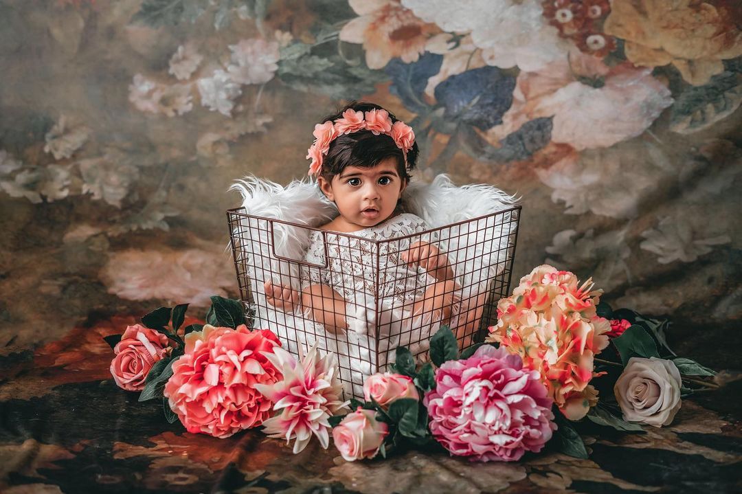 Kate Fine Art Retro Florals Hintergrund für Fotografie - Kate Backdrop.de