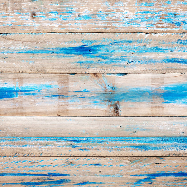 Kate Wood Mit Blauem Kinder-Vinyl-Fotografie-Hintergrundboden - Kate Backdrop.de