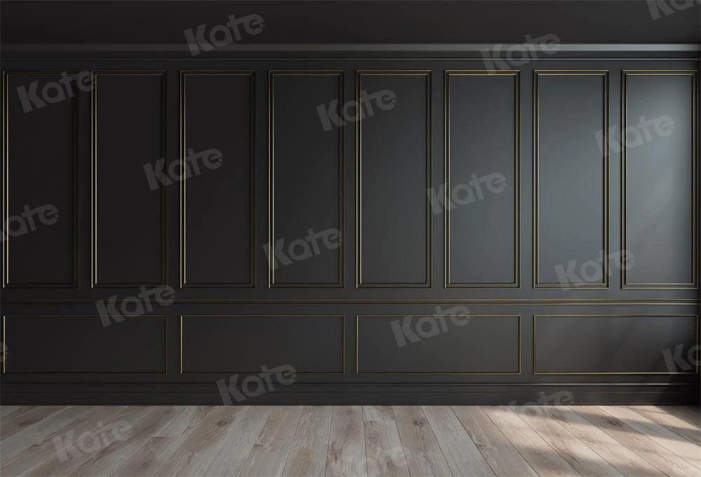 Kate Dunkle Wand mit Boden Hintergrund schwarz für Fotografie - Kate Backdrop.de