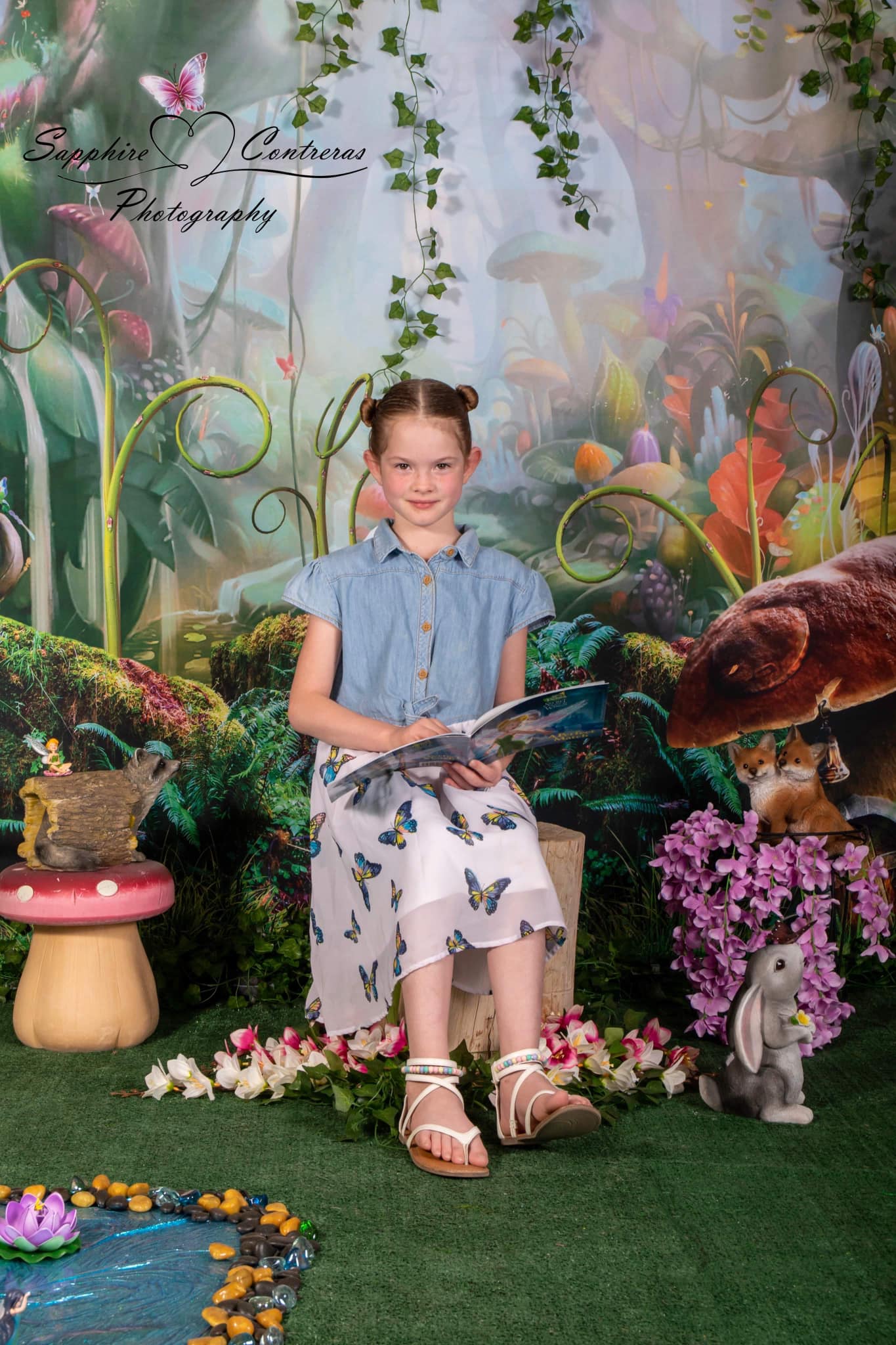 Kate Kinder Märchen bunte Wald Landschaft Geburtstag Hintergrund - Kate Backdrop.de