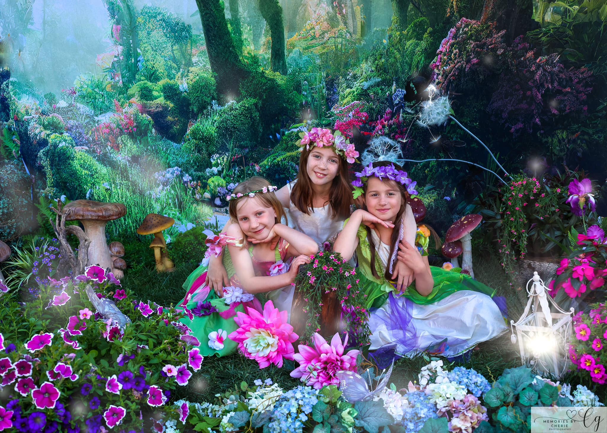 Kate Kinder Märchen bunte Wald Landschaft Geburtstag Hintergrund - Kate Backdrop.de