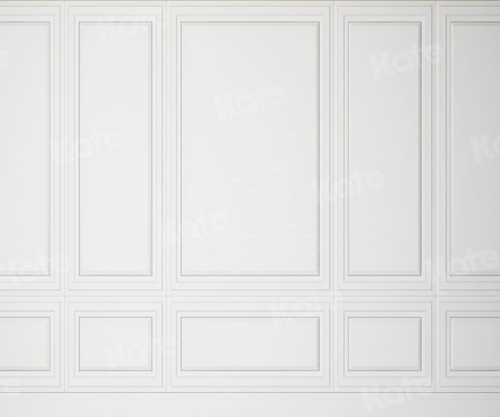 Kate Weiße Wand mit Rechteck Fleece Hintergrund