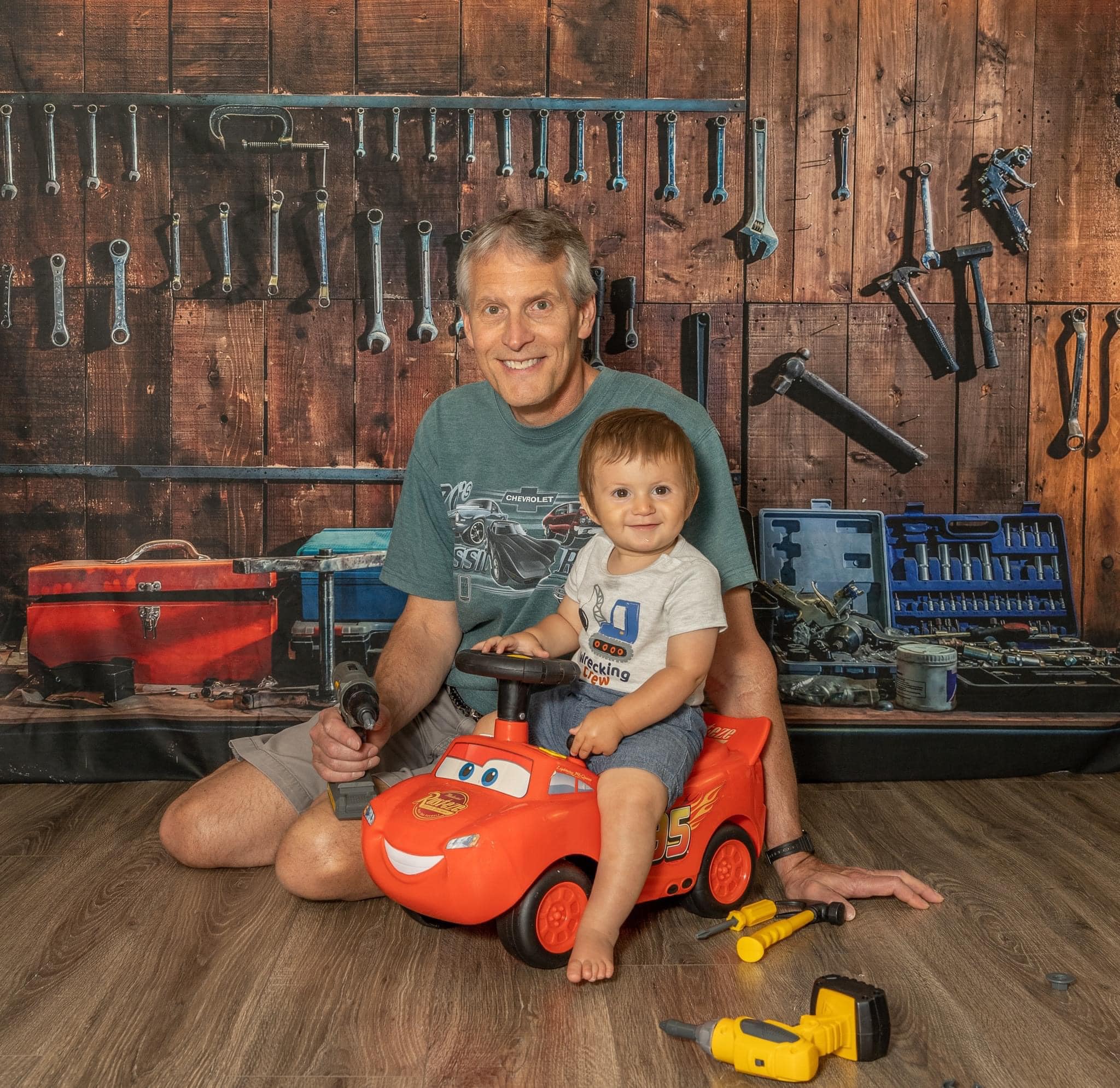 Kate Tool Regal Kinder Hintergrund für Jungen / Vatertag - Kate Backdrop.de