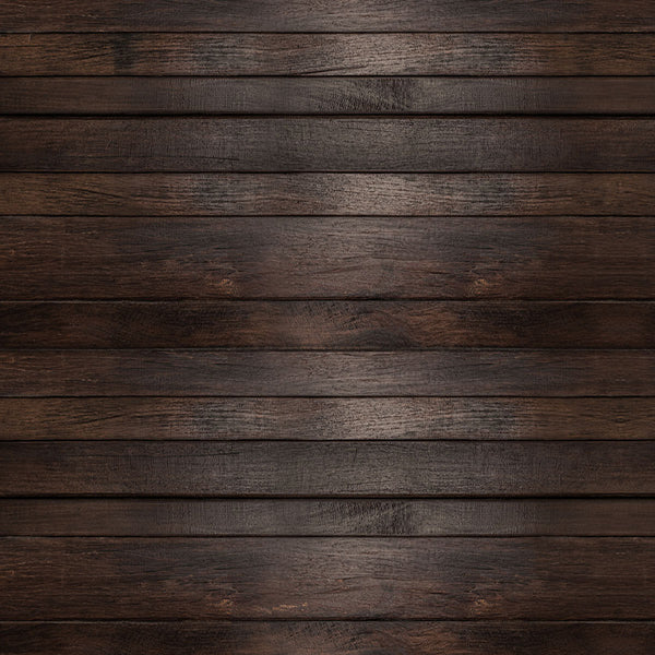 Kate Retro-Hintergrund aus Dunkelbraunem Holz und Vinyl für Fotografie - Kate Backdrop.de