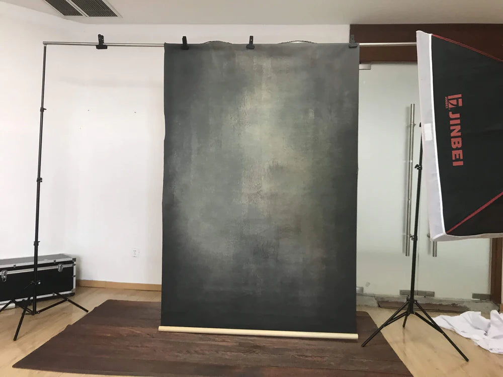 Kate handgemalte abstrakte Beschaffenheit dunkelgrüne und schwarze Hintergründe - Kate Backdrop.de