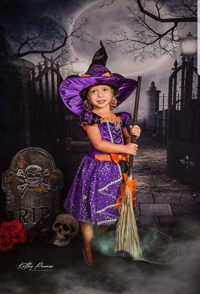 Kate Halloween Stoff Tuch Hintergrund für die Fotografie Spukhaus