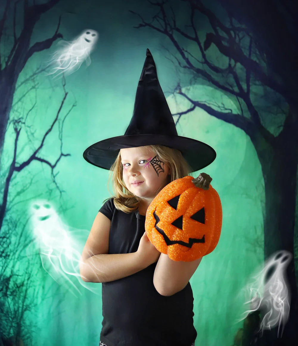 Kate Fotografie Fantastische Halloween Hintergründe Wald Nacht Mond - Kate Backdrop.de