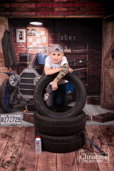 Kate Vatertag Garage Auto Werkstatt Hintergründe für Jungen - Kate Backdrop.de