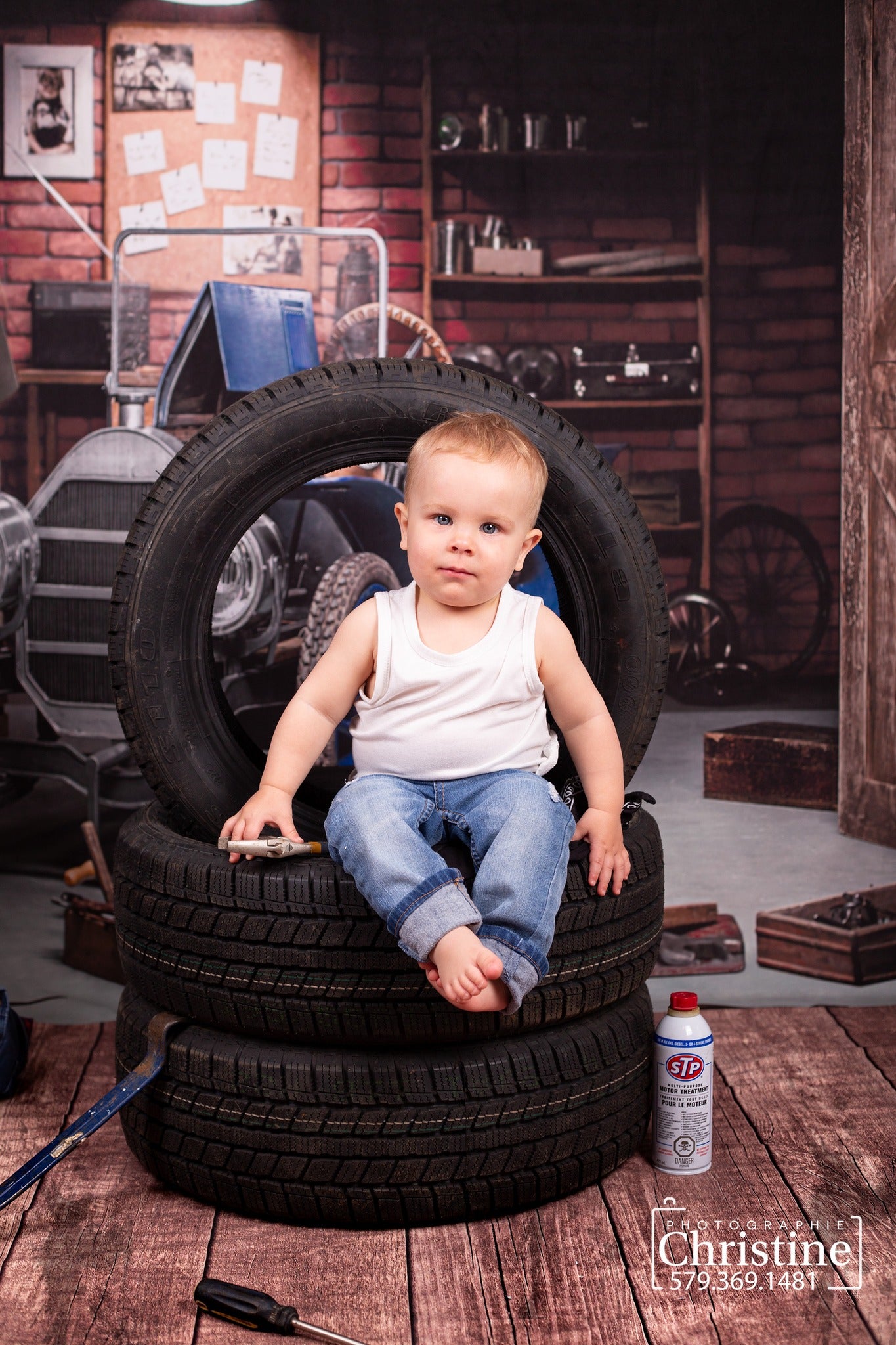 Kate Vatertag Garage Auto Werkstatt Hintergründe für Jungen - Kate Backdrop.de