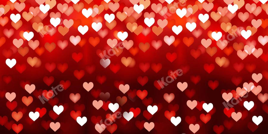 Kate Bokeh Valentinstag Hintergrund Rot Unscharf von Kate - Kate Backdrop.de