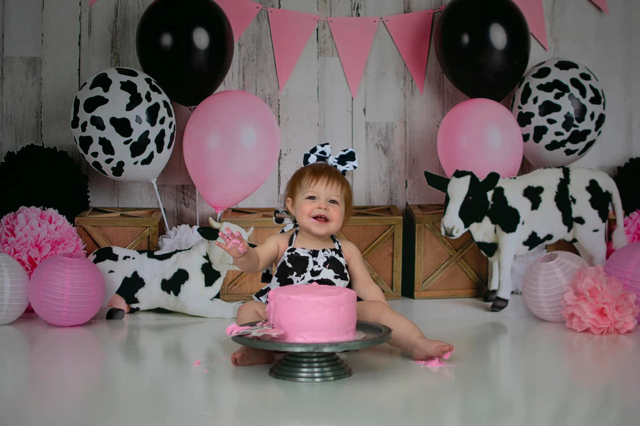 Kate Kuh Girly Geburtstag Kinder Hintergrund von Mandy Ringe Photography