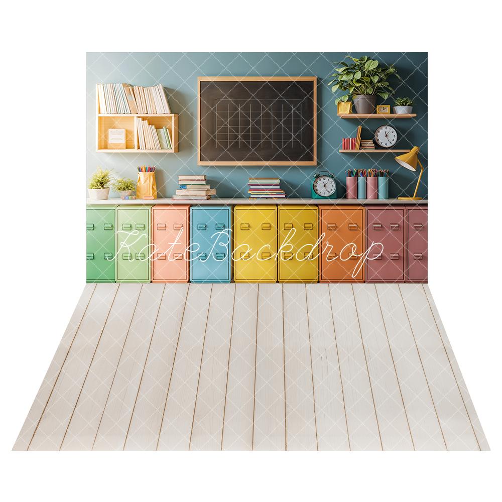 Kate Farbkabinett für die Schule Hintergrund+Holzdielen Boden Hintergrund - Kate Backdrop.de