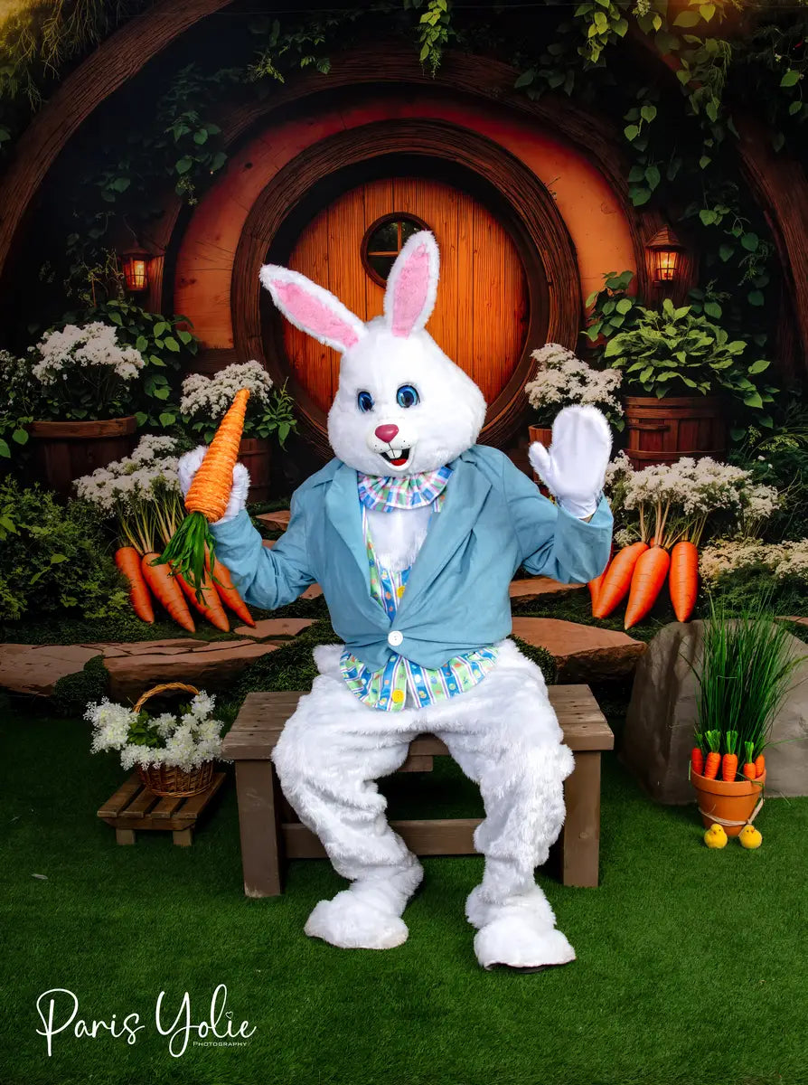 Kate Ostern Hobbit Haus Wald Hintergrund entworfen von Emetselch - Kate Backdrop.de