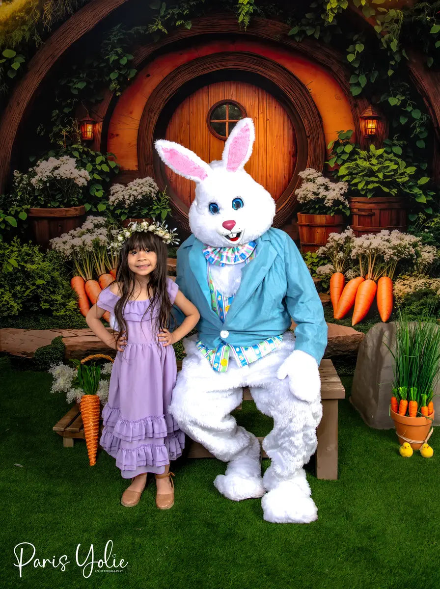 Kate Ostern Hobbit Haus Wald Hintergrund entworfen von Emetselch - Kate Backdrop.de