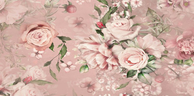 Kate Rosa Blumen Hintergrund für Fotografie - Kate Backdrop.de