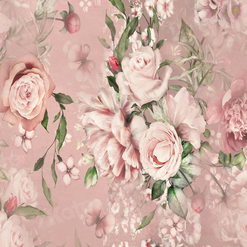 Kate Rosa Blumen Hintergrund für Fotografie