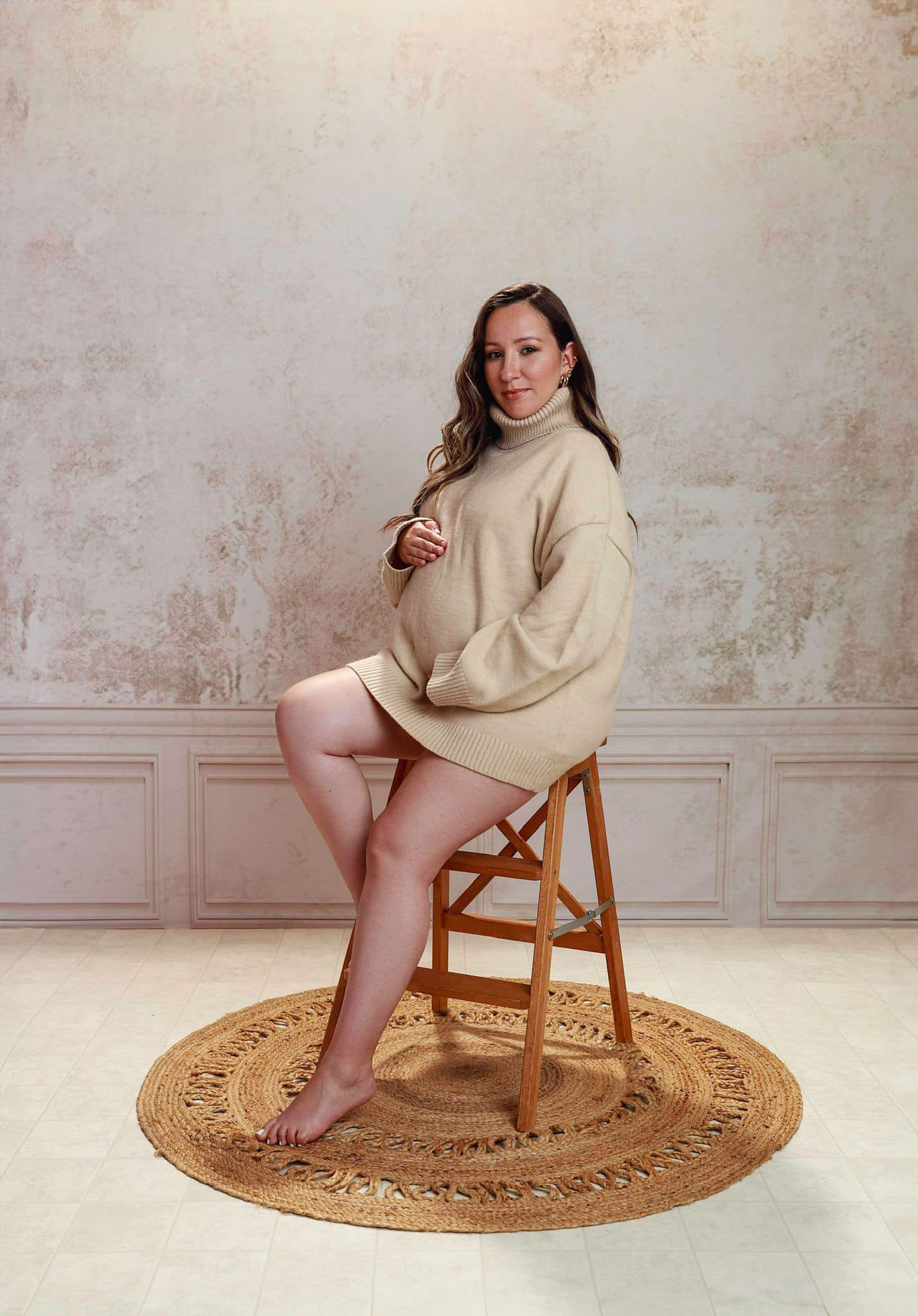 Kate Retro Creme Wandhintergrund für Fotografie - Kate Backdrop.de