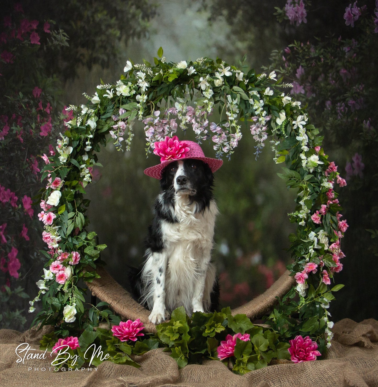Kate Rosa Blumengarten Frühling Hintergrund für Fotografie von Pine Park Collection - Kate Backdrop.de