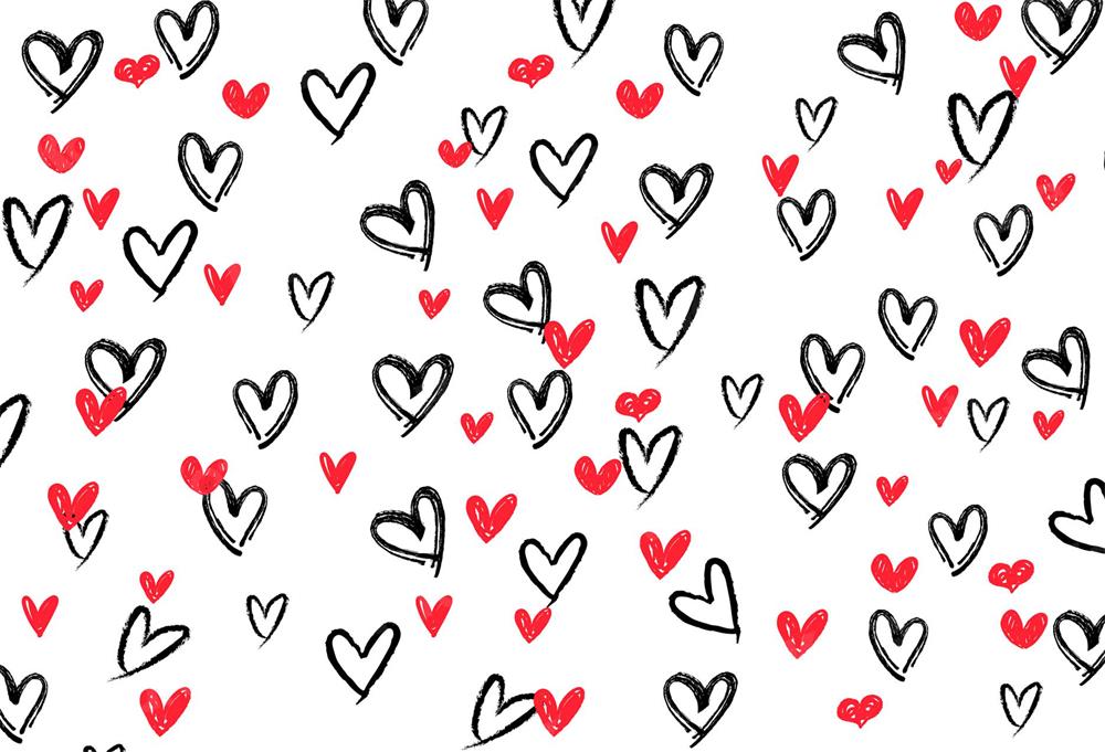 Kate Valentinstag Weiß Fleece Hintergrund - Kate Backdrop.de