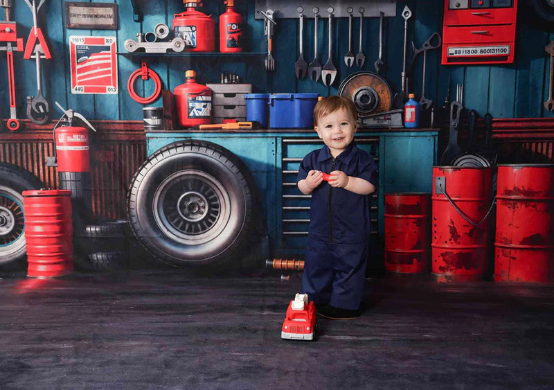 Kate Werkzeughalter für die Garage zum Vatertag Hintergrund+Abstrakter schwarzer Boden Hintergrund - Kate Backdrop.de
