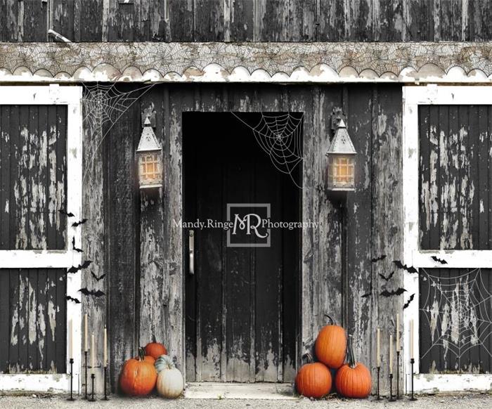 Kate Gespenstische Halloween Scheune Hintergrund von Mandy Ringe Photography - Kate Backdrop.de