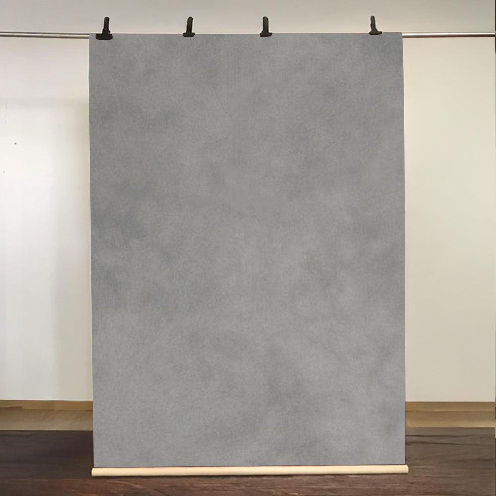 Kate Handgemalte kühle graue Spray gemalte Hintergrund Leinwand
