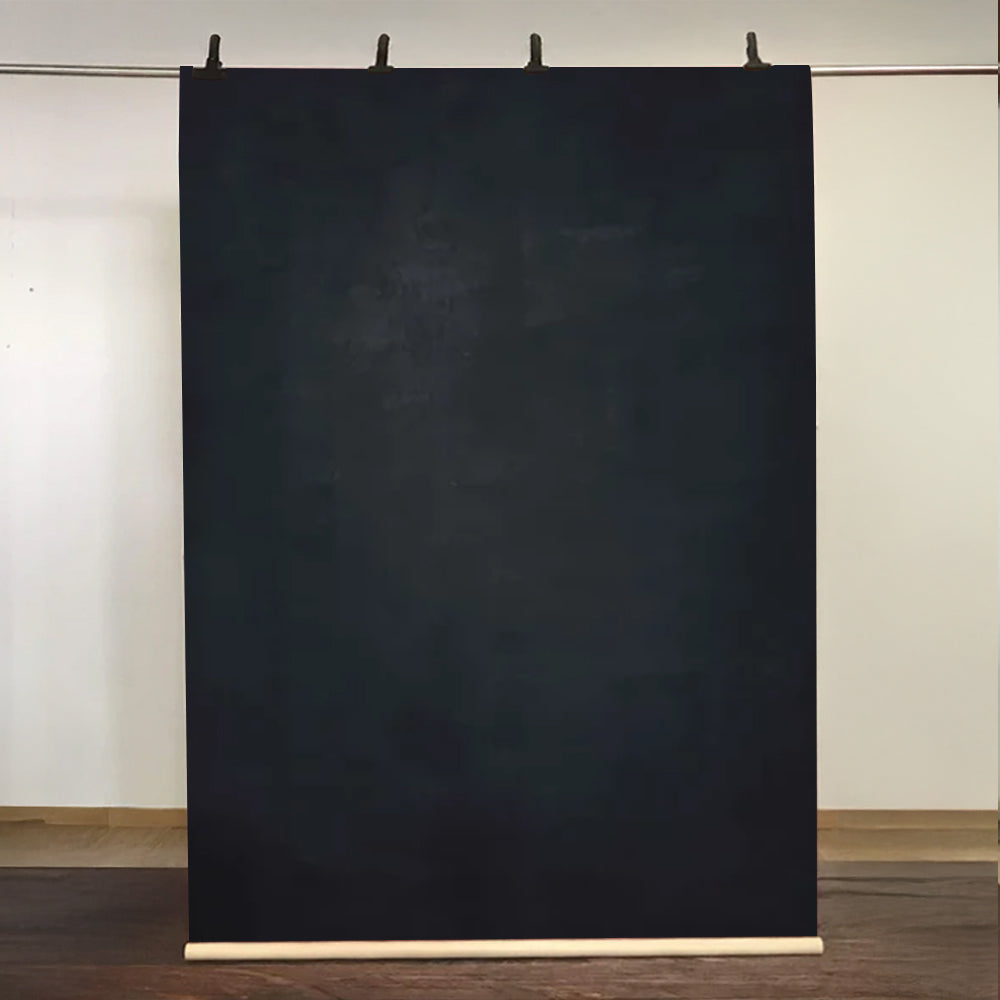 Kate Handgemalt Abstrakt Textur Dunkelblaue Farbspray Hintergrund Leinwand