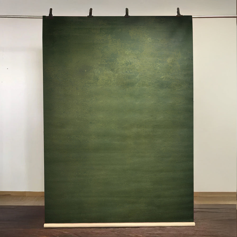 Kate 5x7ft Dunkelgrün Grau Schwarz Textur Abstrakt Handgemalt Hintergrund