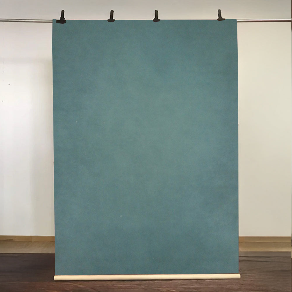 Kate Handgemalte green blue mottled texture Painted Hintergrund Leinwand