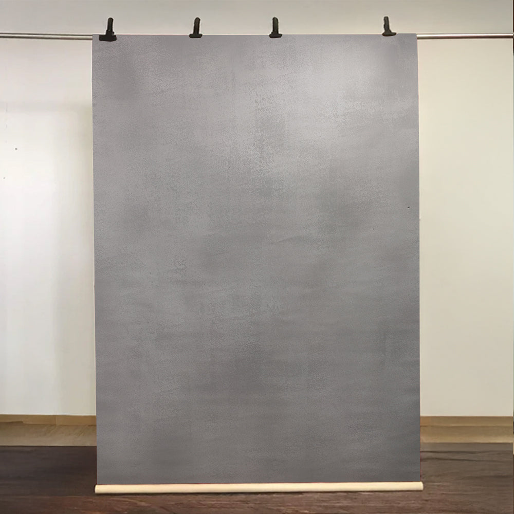Kate Abstrakt Dunkelgraues Blau Textur Handgemalte Leinwand