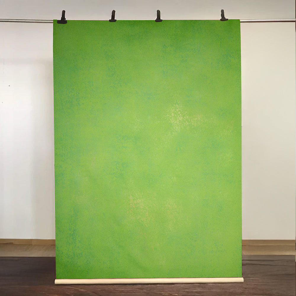 Kate Handgemalte Monet texture olive green Painted Hintergrund Leinwand