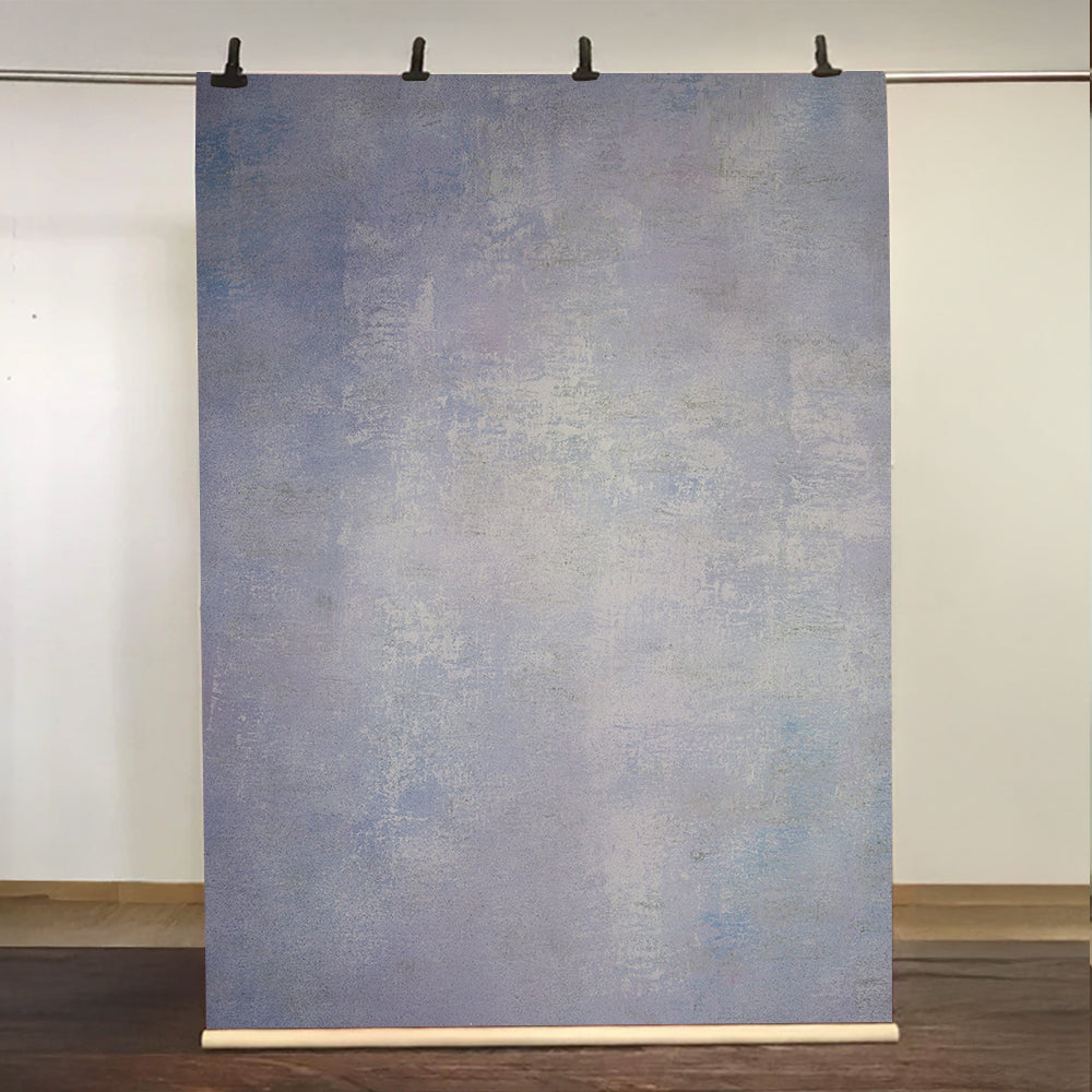 Kate Handgemalte purple blue water texture Painted Hintergrund Leinwand
