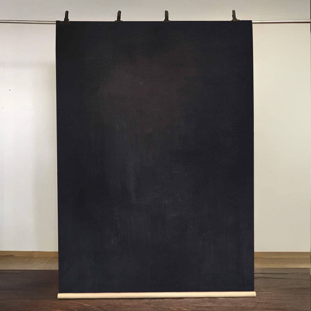 Kate 5x7ft Abstrakte Textur Schwarz Hand gemalt Hintergrund