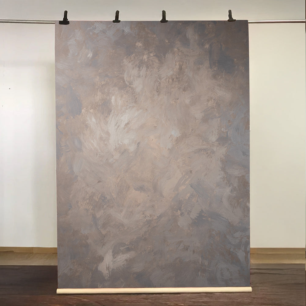 Kate 5x7ft Abstrakt Braun Starke Texturierte Handbemalte Hintergründe